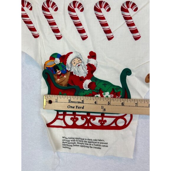 VIP Cranston Prints DECK THE HALLS Christmas Appliques Panel PARTIAL - Picture 8 of 8